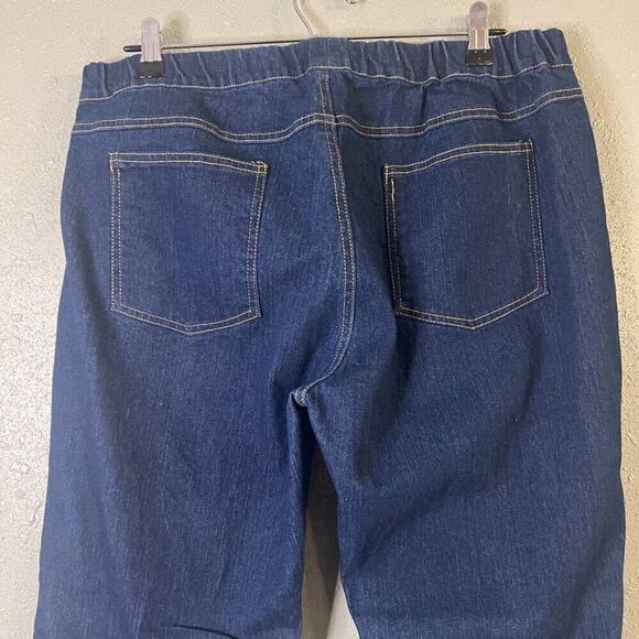 Jaggens Dark Blue XL Bootcut Womens Pants Stretchy Feminine pockets Y2K 90s - Picture 4 of 6